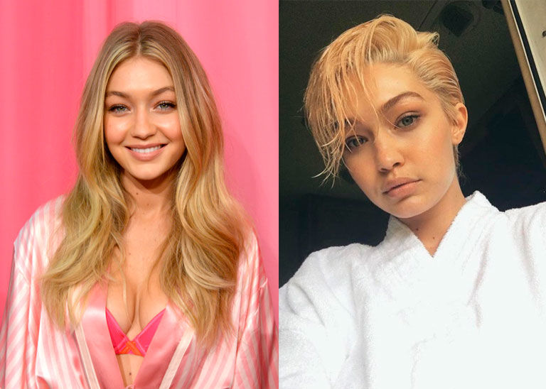Nos encantaba su melena rubia, larga y perfecta, pero hay que reconocer que Gigi Hadid está favorecida con cualquier corte de pelo. Ahora apuesta por una melena pixie algo más rubia, ¿opiniones?