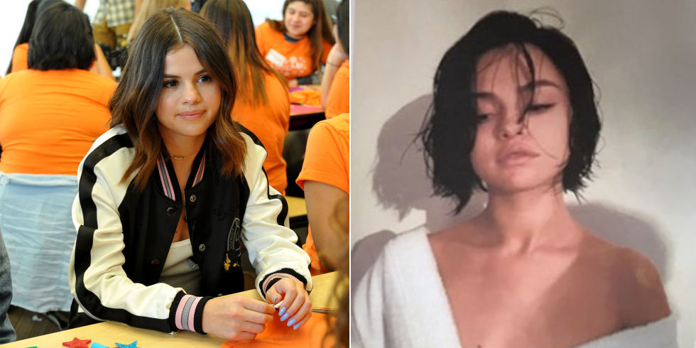 Selena ha dado un paso más: ha cortado su long bob a un bob mucho más corto, a la altura de la barbilla. 