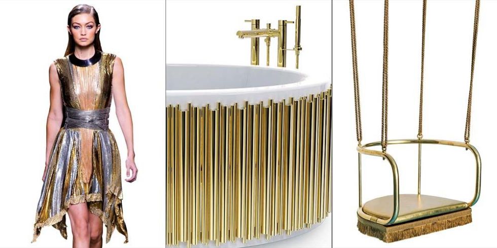 Moda y Deco: Baños de oro